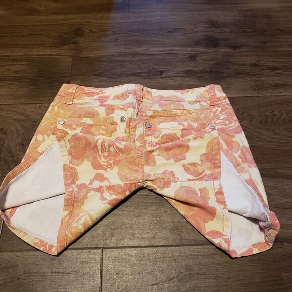 Nine West Vintage America Orange Floral Women's Shorts Sz 4/27 - Picture 6 of 6